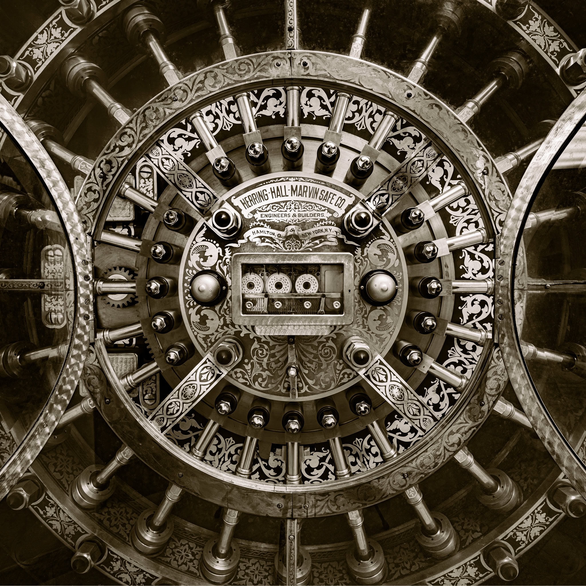 Massive Vault Door in Decaying Bank Interior – Fine Art Photography